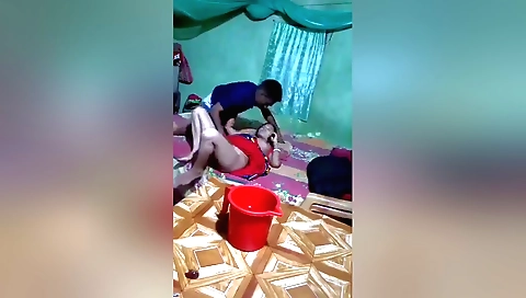 Amateur hot brunette video shows her in a hot outfit